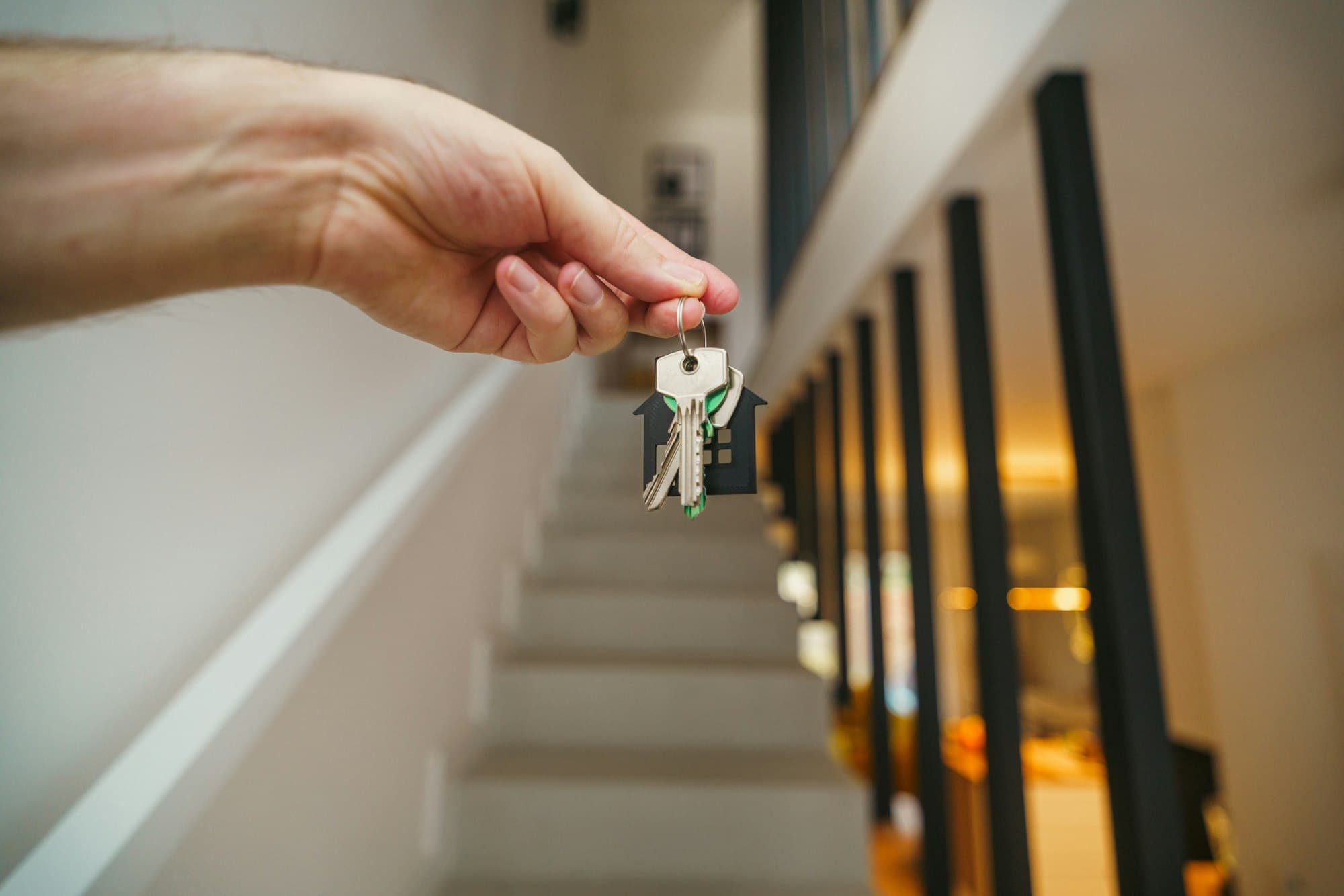 Hands holding the keys to a new home